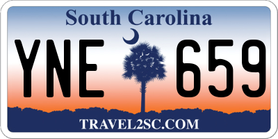 SC license plate YNE659