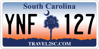 SC license plate YNF127