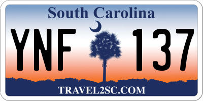 SC license plate YNF137