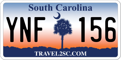 SC license plate YNF156