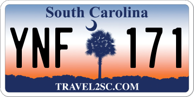 SC license plate YNF171