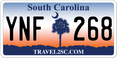SC license plate YNF268