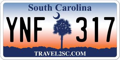 SC license plate YNF317