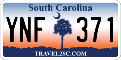 SC license plate YNF371