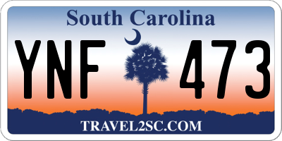 SC license plate YNF473