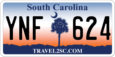 SC license plate YNF624