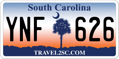 SC license plate YNF626