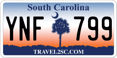 SC license plate YNF799