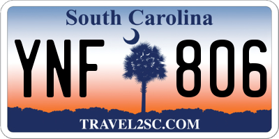 SC license plate YNF806