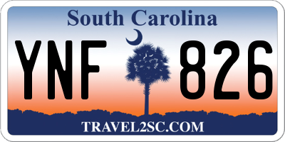 SC license plate YNF826