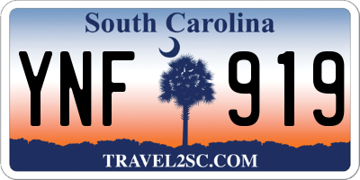 SC license plate YNF919