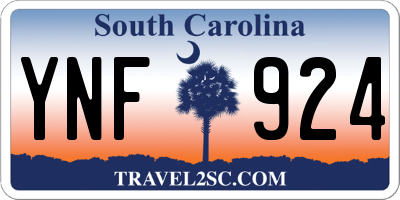 SC license plate YNF924