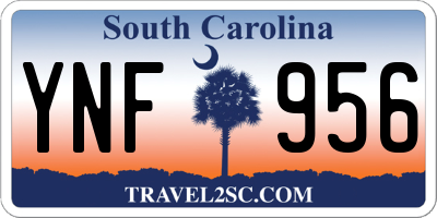 SC license plate YNF956