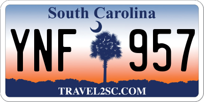 SC license plate YNF957
