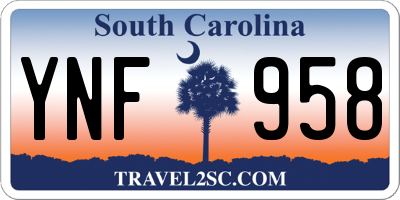 SC license plate YNF958