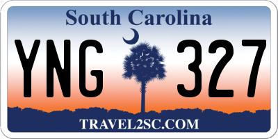 SC license plate YNG327