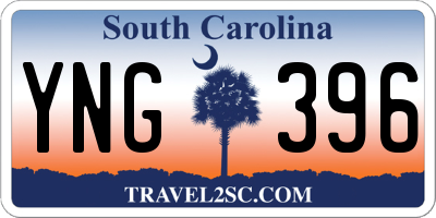 SC license plate YNG396
