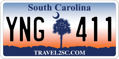 SC license plate YNG411