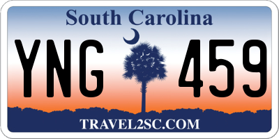 SC license plate YNG459