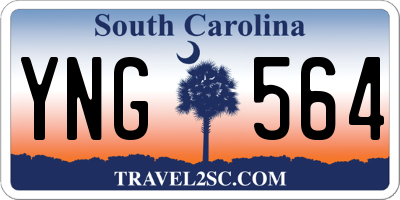 SC license plate YNG564
