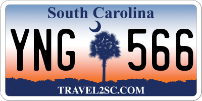 SC license plate YNG566