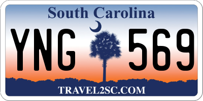 SC license plate YNG569