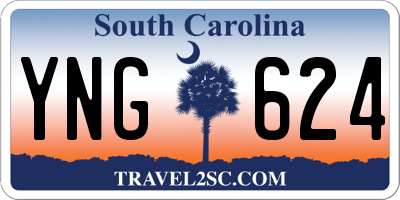 SC license plate YNG624