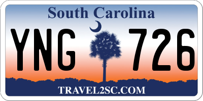 SC license plate YNG726