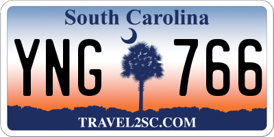 SC license plate YNG766