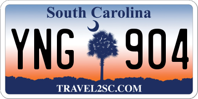 SC license plate YNG904