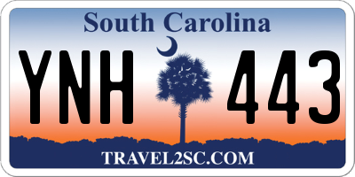 SC license plate YNH443