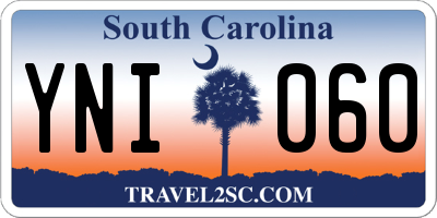 SC license plate YNI060