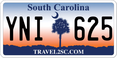 SC license plate YNI625