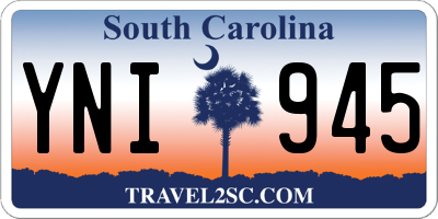 SC license plate YNI945