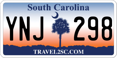 SC license plate YNJ298