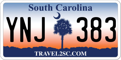 SC license plate YNJ383