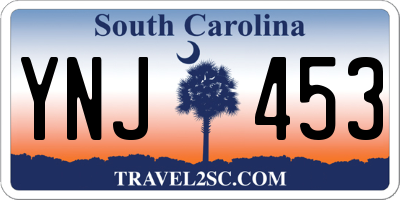 SC license plate YNJ453