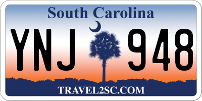 SC license plate YNJ948