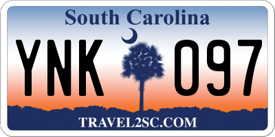 SC license plate YNK097