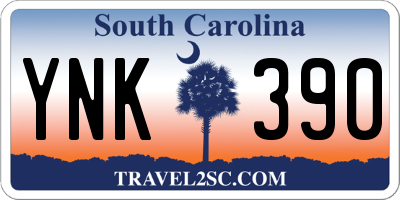 SC license plate YNK390