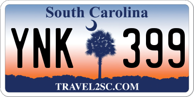 SC license plate YNK399