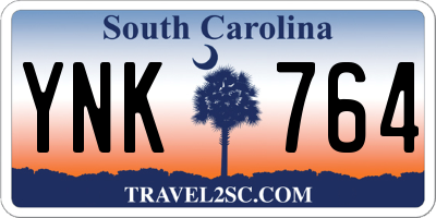 SC license plate YNK764