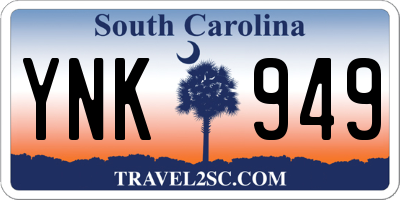 SC license plate YNK949