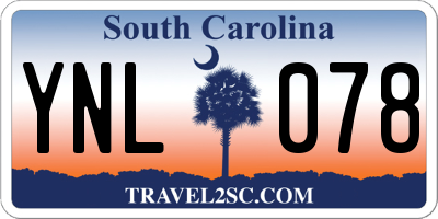 SC license plate YNL078