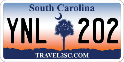 SC license plate YNL202