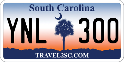 SC license plate YNL300