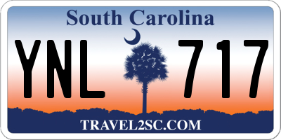 SC license plate YNL717