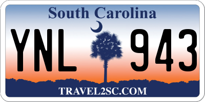 SC license plate YNL943