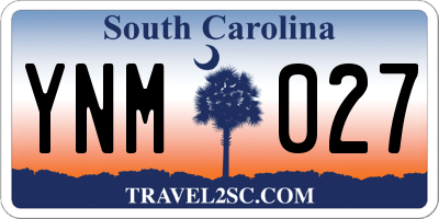 SC license plate YNM027