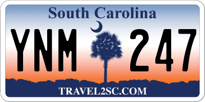 SC license plate YNM247